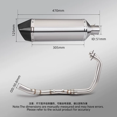 Motorcycle exhaust pipe | Yzf-R3 R25 Front Exhaust