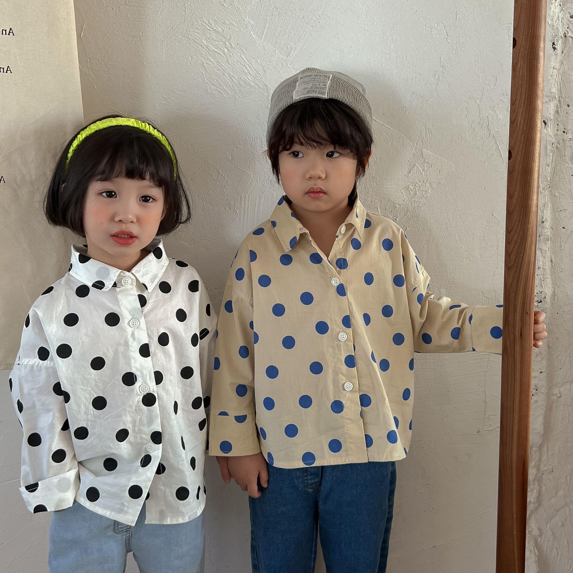 Children's Polka Dot Stars Light Sunscreen Clothing