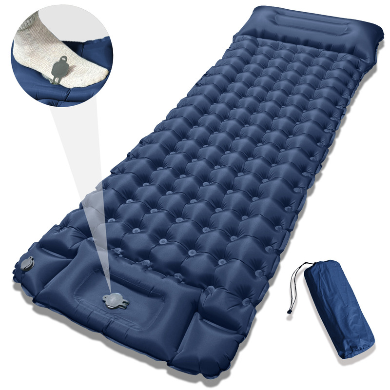 Cross-Border Direct Supply of Automatic Inflatable Mattresses, Outdoor Camping Tent Sleeping Mats, Foot-Operated Convenient Air Mattresses, Single and Double Sleeping Mats Cross-Border Direct Supply of Automatic Inflatable Mattresses, Outdoor Camping Tent Sleeping Mats, Foot-Operated Convenient Air Mattresses, Single and Double Sleeping Mats