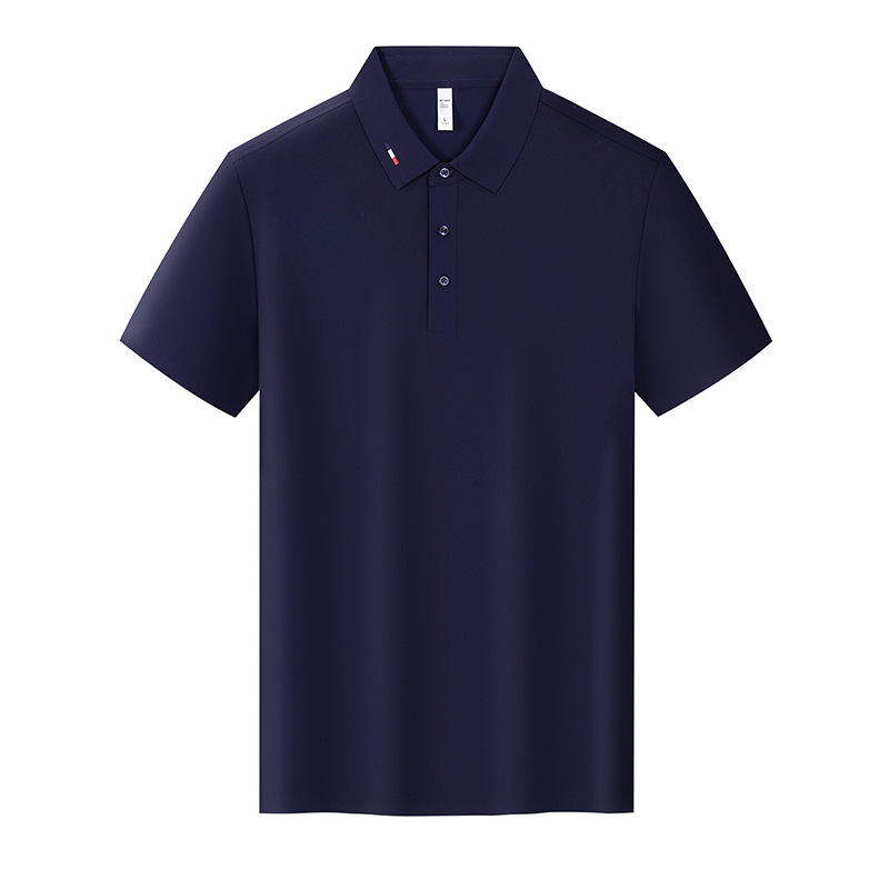 Camiseta de solapa de manga corta de golf que no deja marcas Camiseta de polo para hombre de lujo ligero de alta gama Camiseta de polo de secado rápido deportiva personalizada