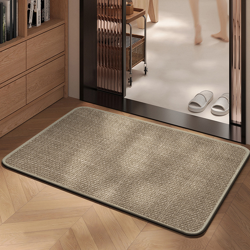 Imitation Linen Woven Bathroom Absorbent Floor Mat High-grade Home Entrance Non-slip Entrance Mat Dirt-resistant Easy-care Foot Mat Imitation Linen Woven Bathroom Absorbent Floor Mat High-grade Home Entrance Non-slip Entrance Mat Dirt-resistant Easy-care Foot Mat