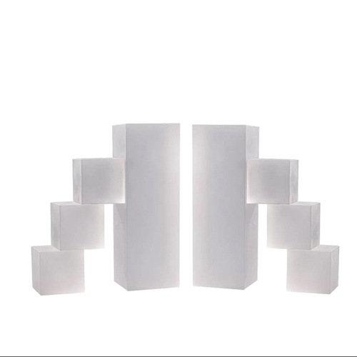 Modern Minimalist Crystal Geometric Book Stand Block Stair Climbing Book Shelf Sample Room Crystal Decor Showroom Ornament