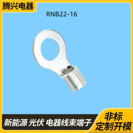 OT紫铜焊接冷压RNB22-16圆型裸端头O型地环形口铜线鼻子线耳端子