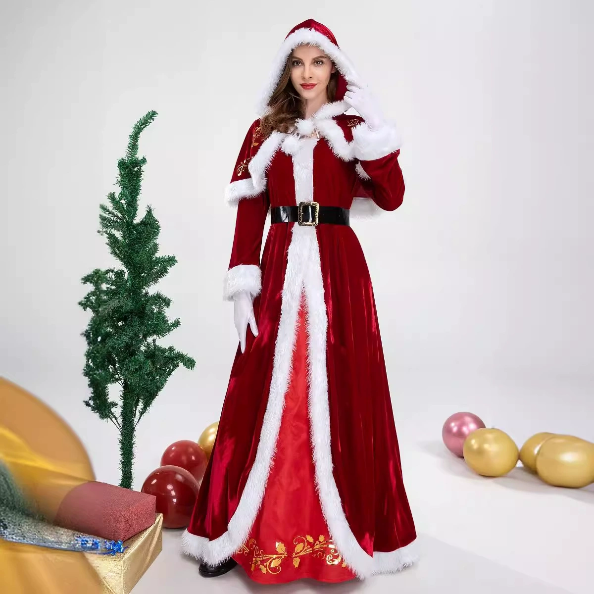 Новогоднее платье королевы размера M-XXL, костюм на Рождество, рождественские костюмы, костюм на вечеринки
