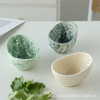 跨境爆款剥离器Pottery Herb Stripper陶器药草药材剥皮碗