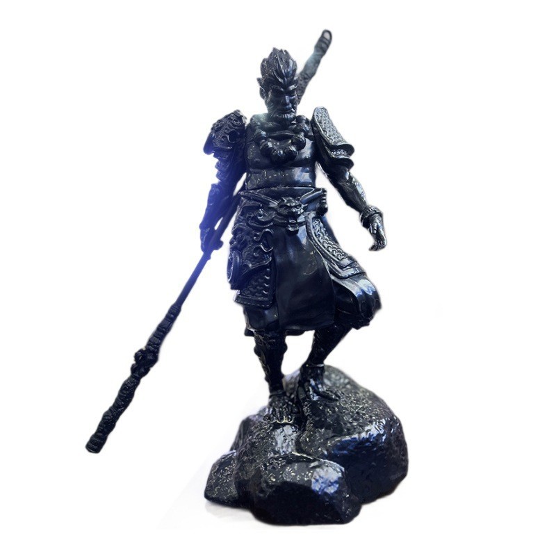 (2개) 35CM 대형 그레이트 세이지 핸드 헬드 소년 선물 헤어 세대를 둘러싼 새로운 블랙 우콩 신화 장식품 게임