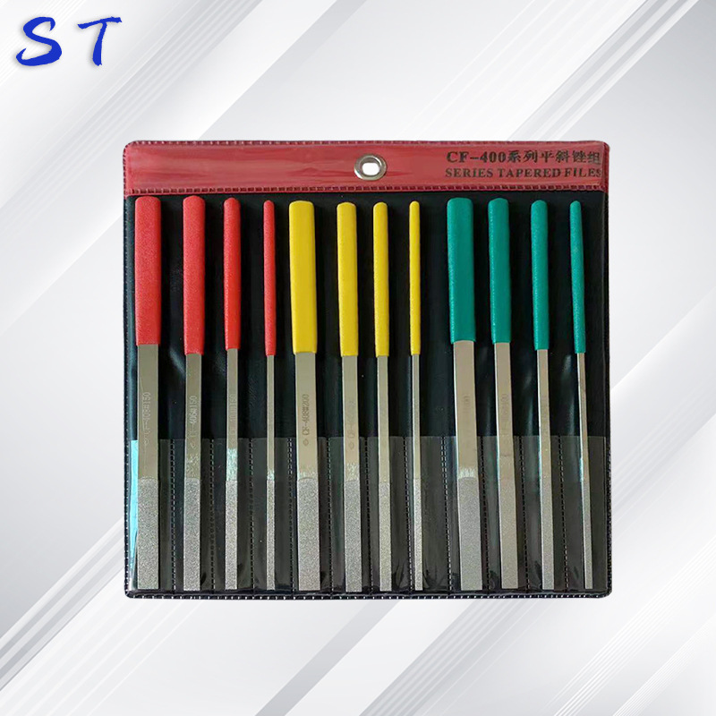金刚石大平斜锉刀套装 合金锉刀CF-400模具修整锉大平斜锉刀批发