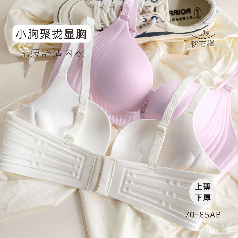 Women's Lingerie 2502 Seamless Bra for Small Busts, Enhancing and Supporting, Anti-Sagging Bra for Small Busts