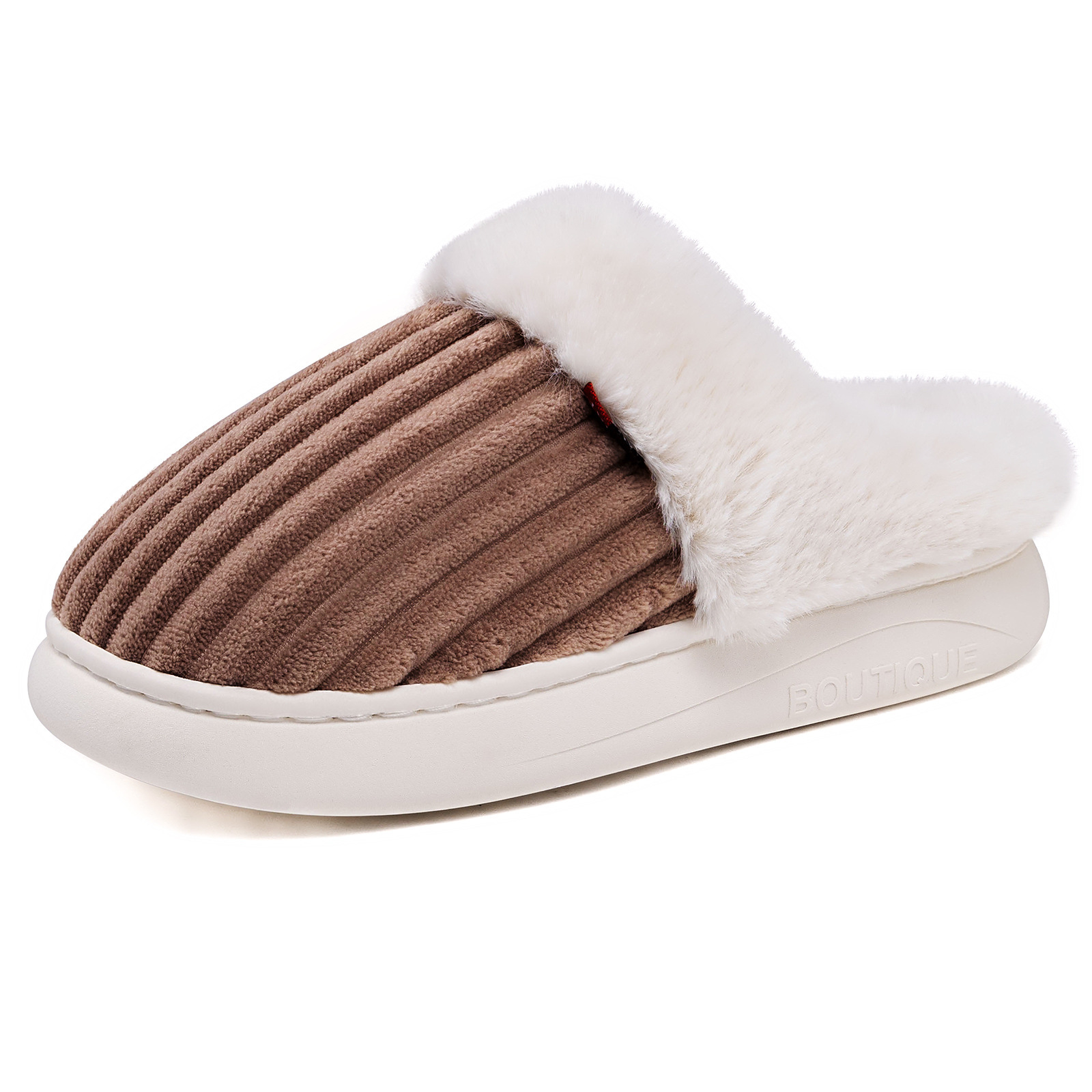 Zapatos de algodón de invierno de mujeres zapatillas de peluche de algodón zapatillas de interior zapatos de peluche cómodos y cálidos
