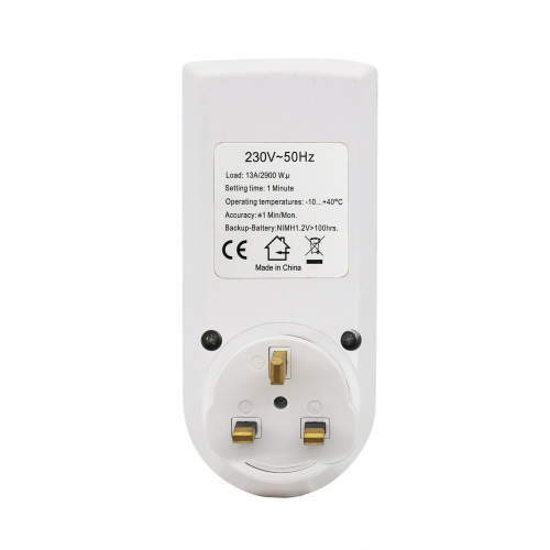 Manufacturer supplies British-style large screen timer switch socket electronic timer kitchen socket