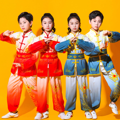 六一武術服裝兒童比賽服練功服長袖少兒功夫訓練運動服套裝演出服