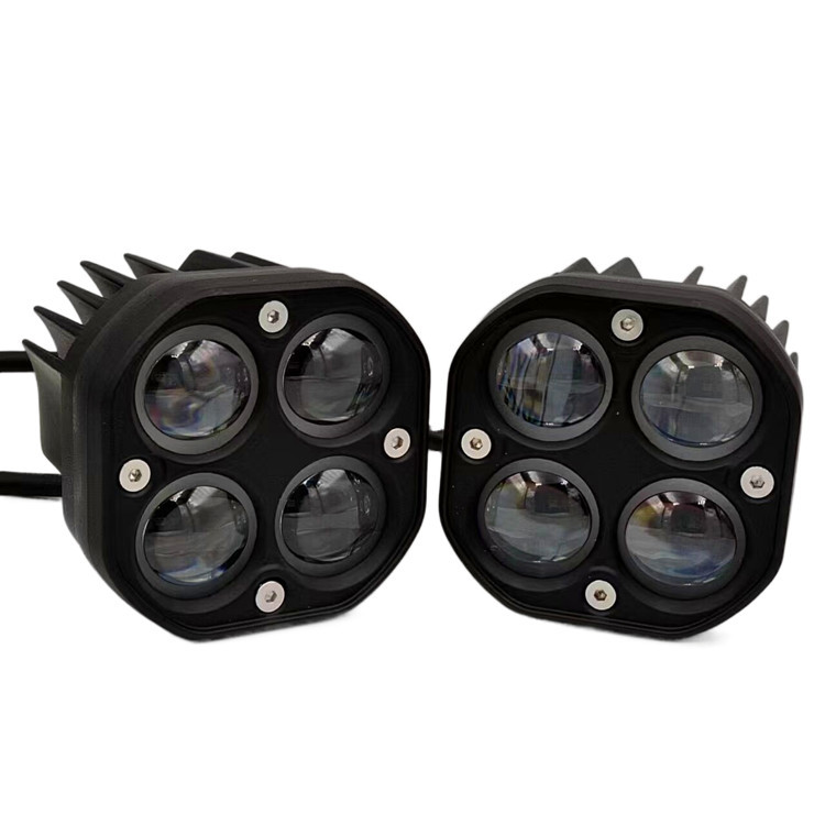 Cross-border Car Front Bumper Light Modified Roof Light Clover Spotlight Motorcycle LED Super Bright Headlight Strong Light