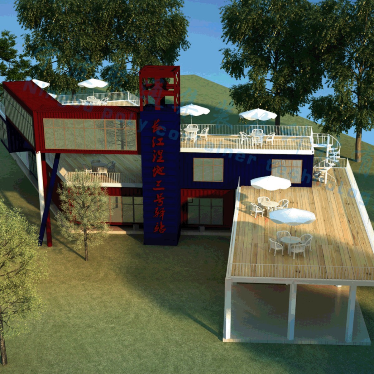 宁波厂家模块化集装箱酒店民宿办公别墅 可拆户外景区房箱