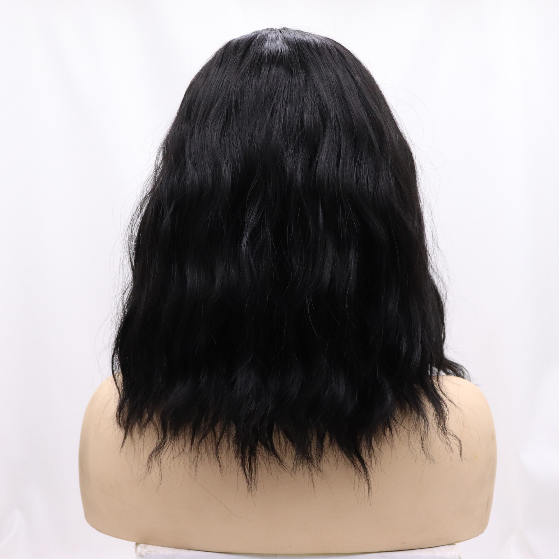 Comercio exterior Europa y América moda fibra química pelucas mujeres blancas de cabello largo recto de seda de alta temperatura cubierta de cabeza al por mayor SK004