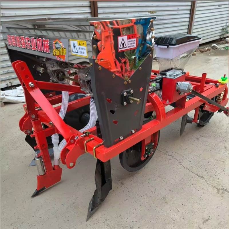 加强新款花生播种机精播机种植四轮拖拉机起播种施肥多功能一体机