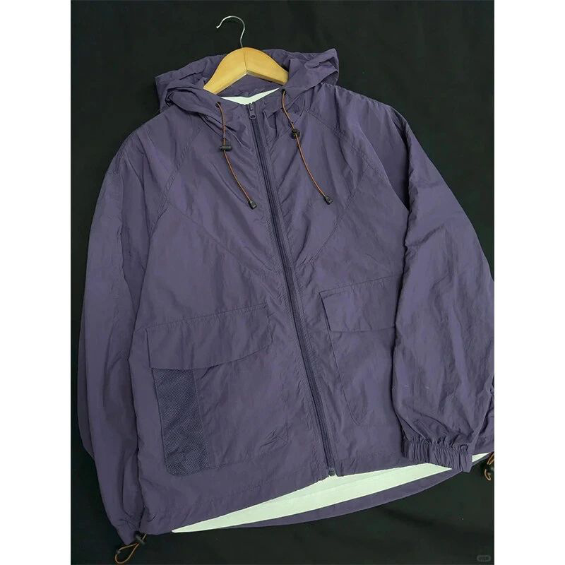 Summer Casual Lightweight Quick-Drying Sun Protection Clothing Men's Anti-Sun Outdoor Cycling Jacket Hooded Sports American Jacket