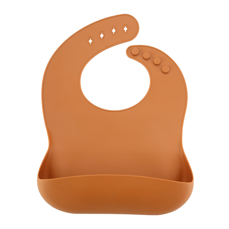 Babero de Silicona para Bebé de Silicona Alimentaria, Impermeable, Resistente a Manchas, para Alimentación Infantil