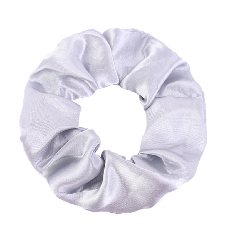 7g Weight Hair Tie Hair Accessories Type 1 Piece Quantity Holiday, Daily Occasion satin Material Solid Color Pattern Women's Gender Simple Style, Classic Style Style Women's Simple Style Classic Style Solid Color Satin Hair Tie 4