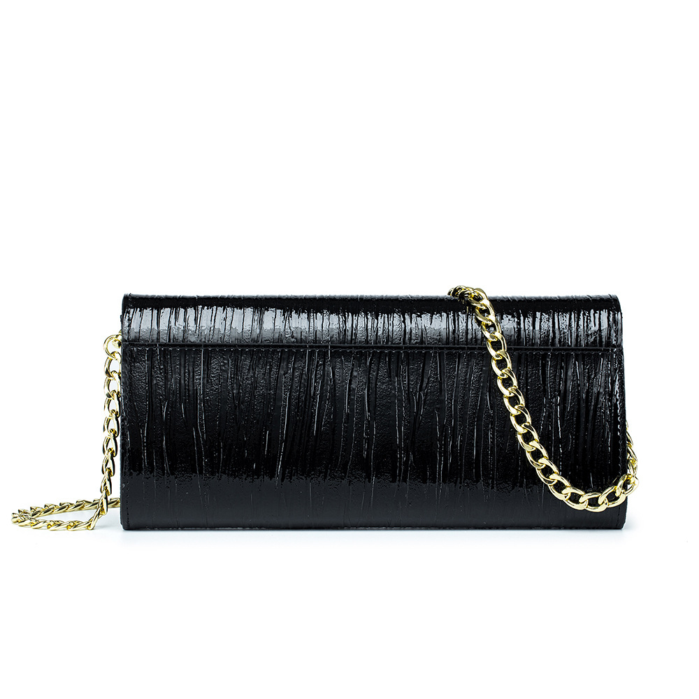 Women's Evening Clutch Bag For Parties & Gowns - Stylish Cowhide Leather Designer Crossbody & Handbag - Thumbnail 5