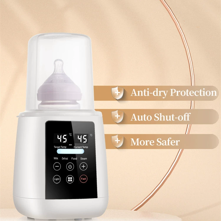 Портативный умный подогреватель для одной бутылочки с постоянной температурой, 2-в-1, автоматический стерилизатор для детского питания, для международной торговли