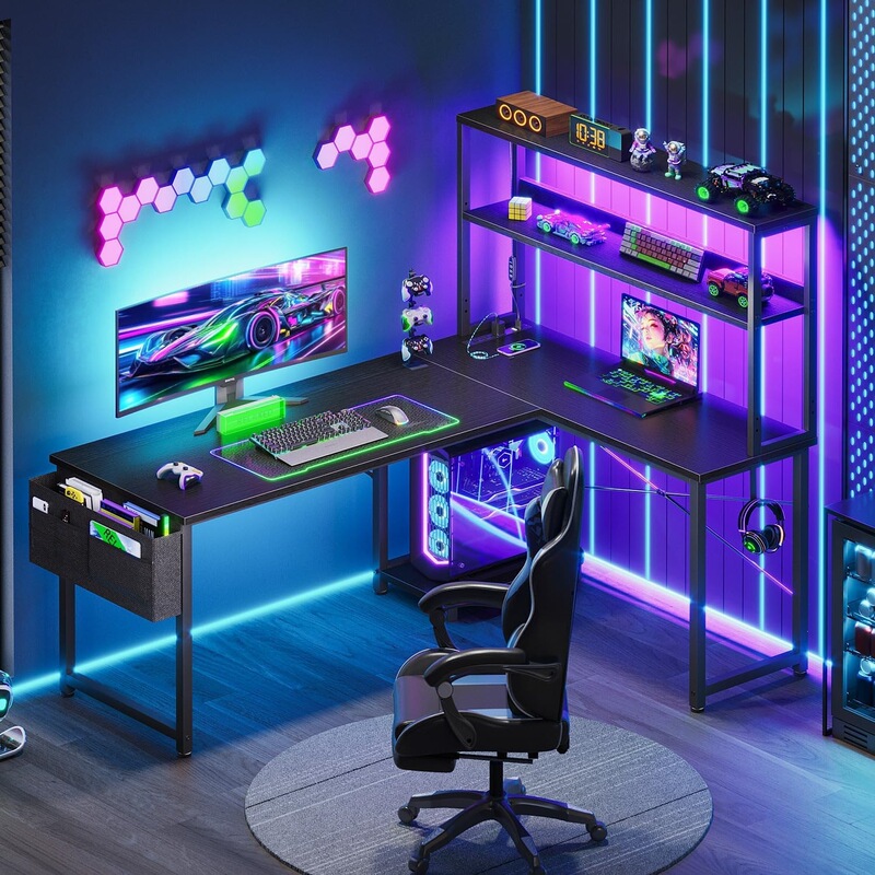 Manufacturer's Cross-Border Best-Selling Gaming Tables and Chairs, Office Desks, Small Gaming Tables with Led Lights for the Living Room, Computer Desks Manufacturer's Cross-Border Best-Selling Gaming Tables and Chairs, Office Desks, Small Gaming Tables with Led Lights for the Living Room, Computer Desks
