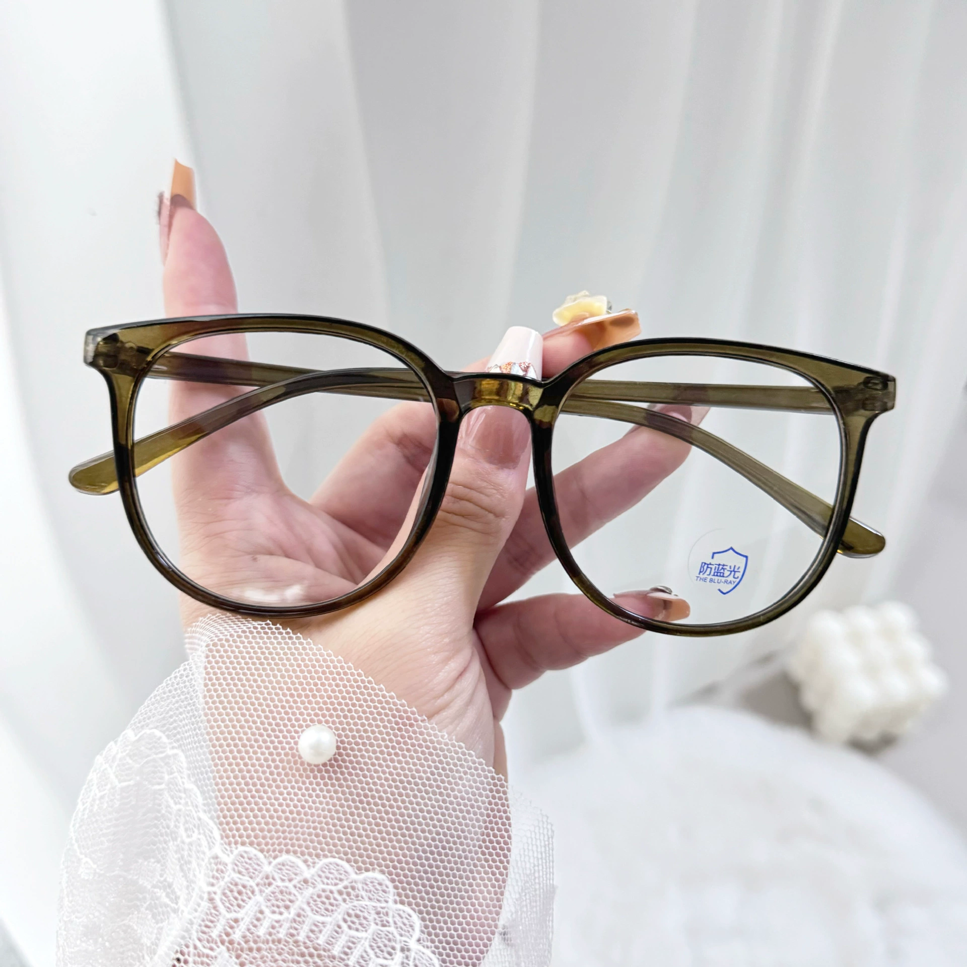 Blue-light blocking glasses (Suyan) student frame, anti-blue-ray & myopia options, multi colors