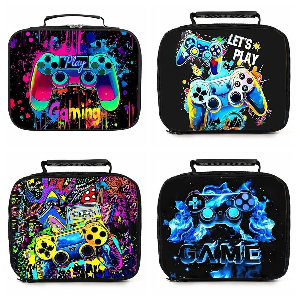Cross-Border Game Console Playstation Children's Meal Bag Large Capacity Lunch Bag Primary School Students Insulated Picnic Bag