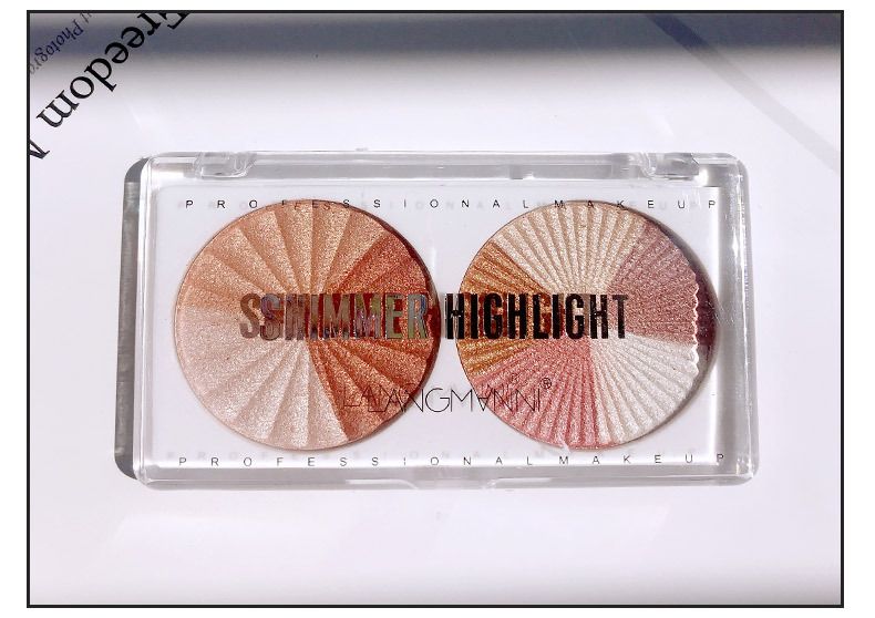 Langmanni/ Langmanni Dual-color mixed bright crystal high-gloss Powder three-dimensional Fine multi-functional practical decorative plate undefined
