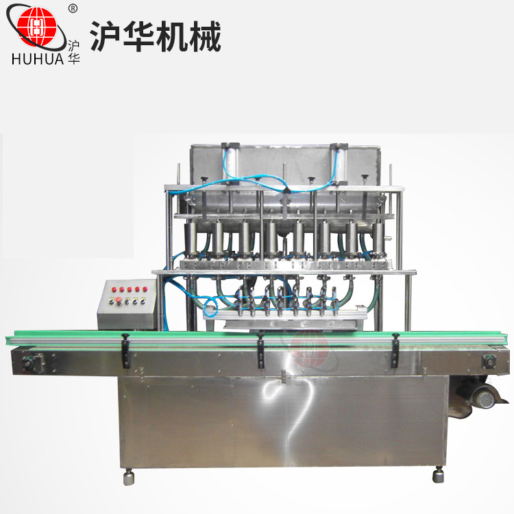 自动直线式灌装机 直线式塑料瓶PET瓶灌装颗粒液体酱料旋盖机