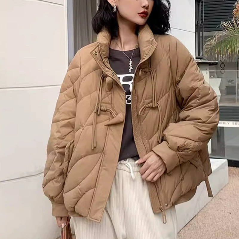 Короткая бархатная зимняя куртка-пуховик, женская, наполнитель из пуха гусака, тёплый повседневный стиль