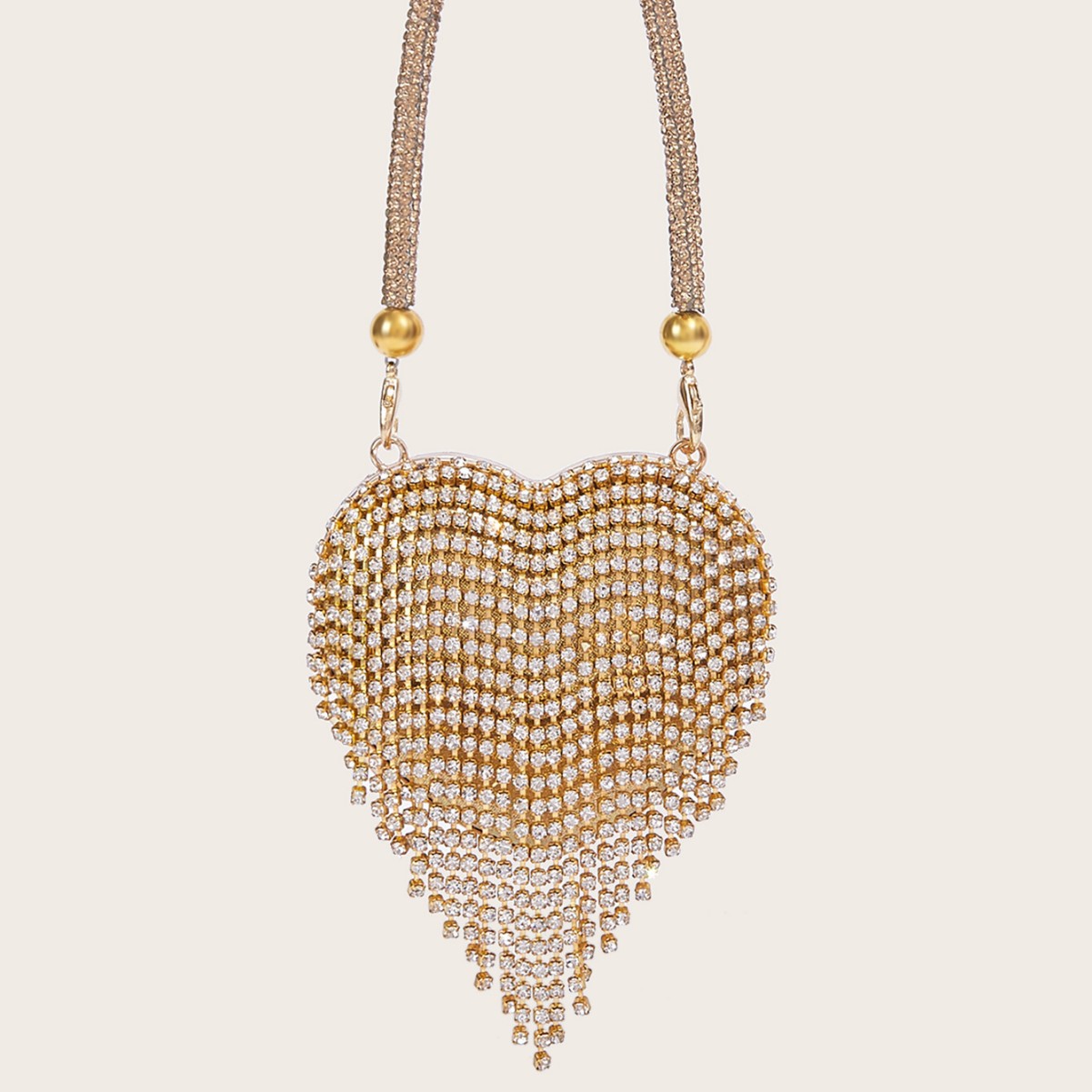 2024 neue Mini Geldbörse Diamant Herz Kette Party Abendkleid Tasche Frauen_voghion.com