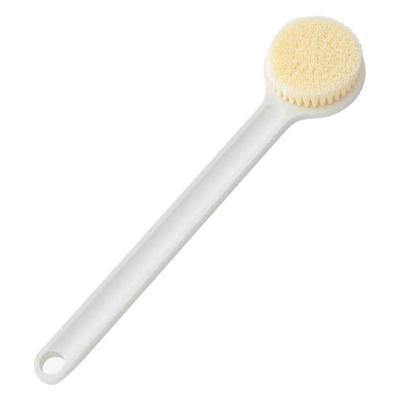 Cepillo de baño de cabeza redonda no pida cepillo de espalda Toalla de baño mango largo baño artefacto barro frotar cepillo de baño de espalda