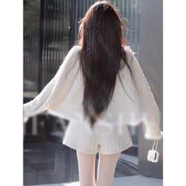 白金秀场年秋冬新款洋气时髦千金小香风毛衣套装