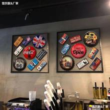 复古创意啤酒瓶盖墙上装饰品挂画 酒吧ktv奶茶店铺背景墙挂件壁挂