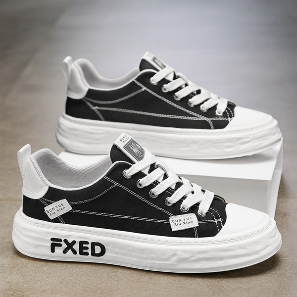 Cloth summer breathable sports black sneakers for students for…