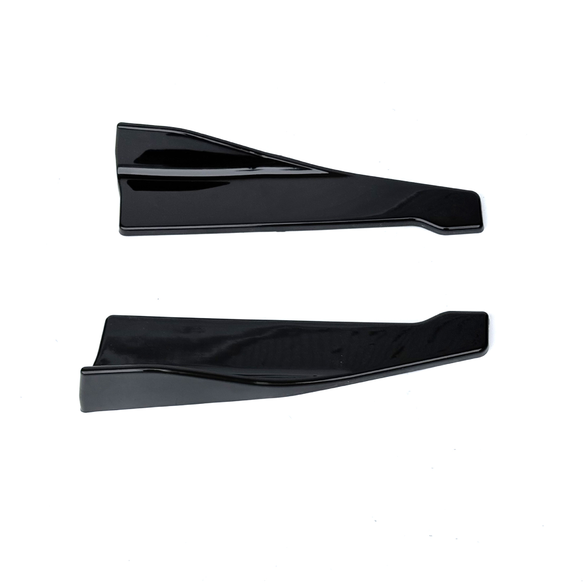 Car Accessories Modification Universal Rear Corner Protection Plate 48cm Glossy Black Universal Rear Corner Decoration for Cars
