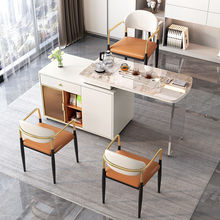 意式茶台一体一整套桌椅组合现代简约阳台智能烧水岩板茶台