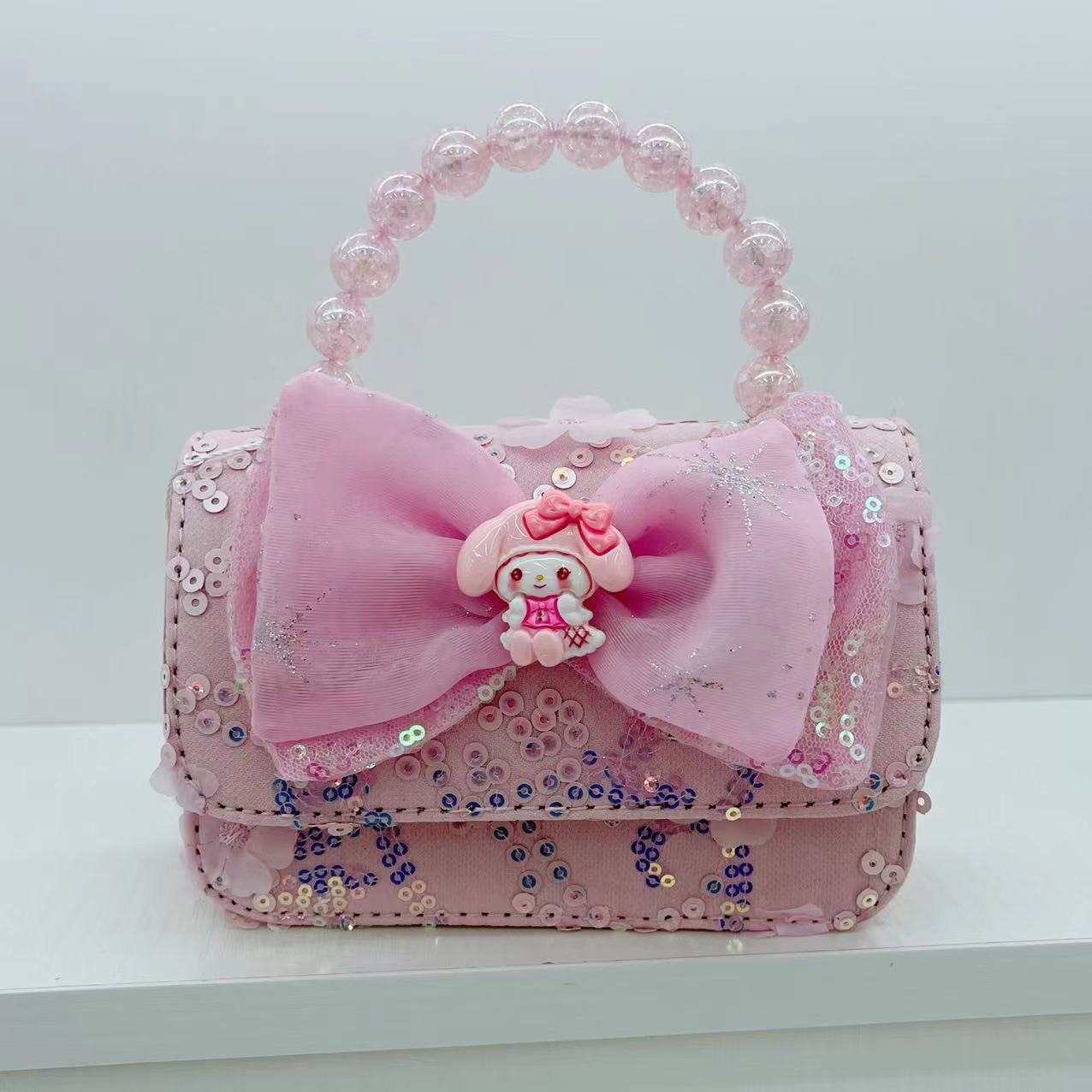 El arco de encaje Aisha bolsa de chicas hadas bolso de cambio de perlas 2025 primavera nuevo arco de rojo en línea bolso de tramo inclinado