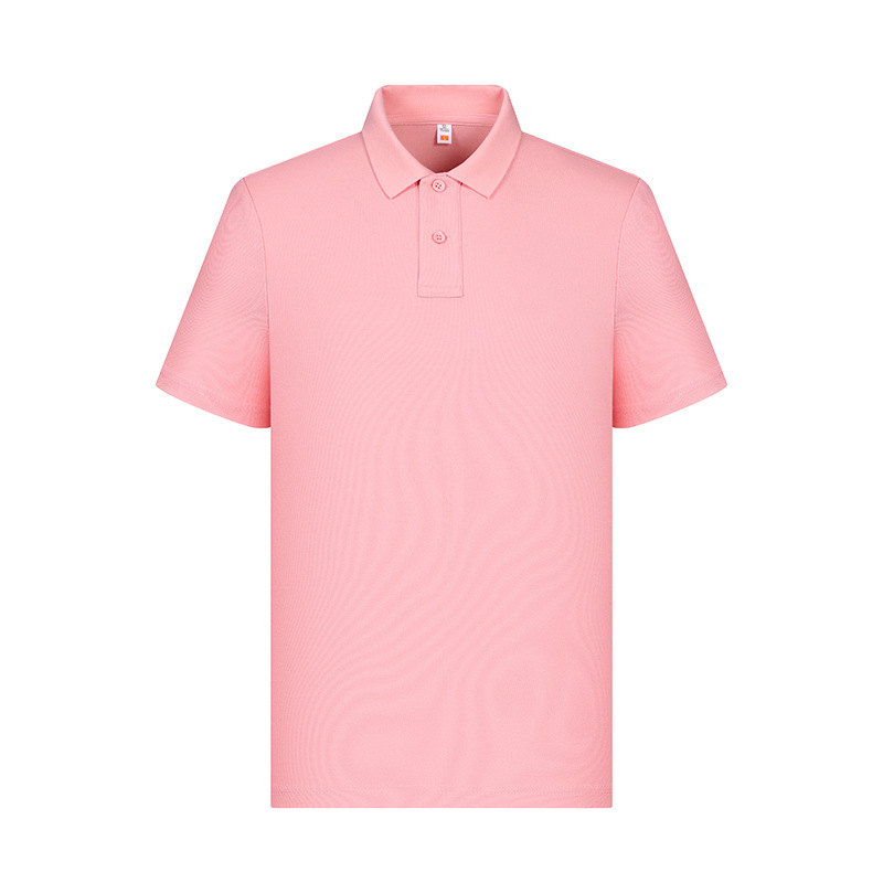 Negocio de dos botones antibacteriano fresco solapa de manga corta polo polo impresión personalizada logo verano hombre sentido avanzado