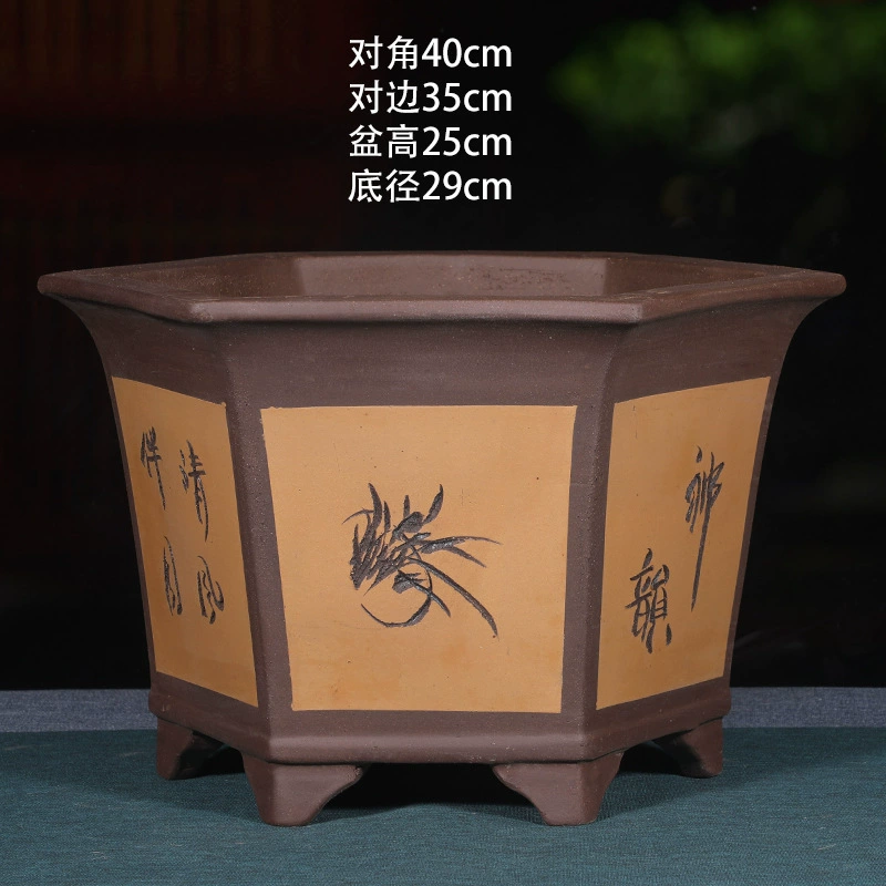 Extra large flowerpot, ceramic big high boots