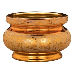 Buddha supplies ceramic sand gold incense burner home Buddha Hall worship Guanyin God of wealth incense burner factory wholesale