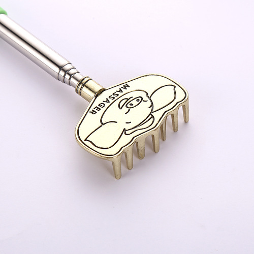 Bajie Nail Rake Stainless Steel Telescopic Itch Scratching Without Asking Laotoule Stainless Steel Itch Scratching Press