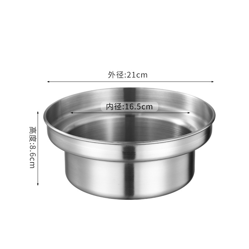 厚みのあるステンレス製の小型ホットドッグマシンポット、麺スープパウダーストーブ、麺ポット、ステンレス製の水受けポット|undefined