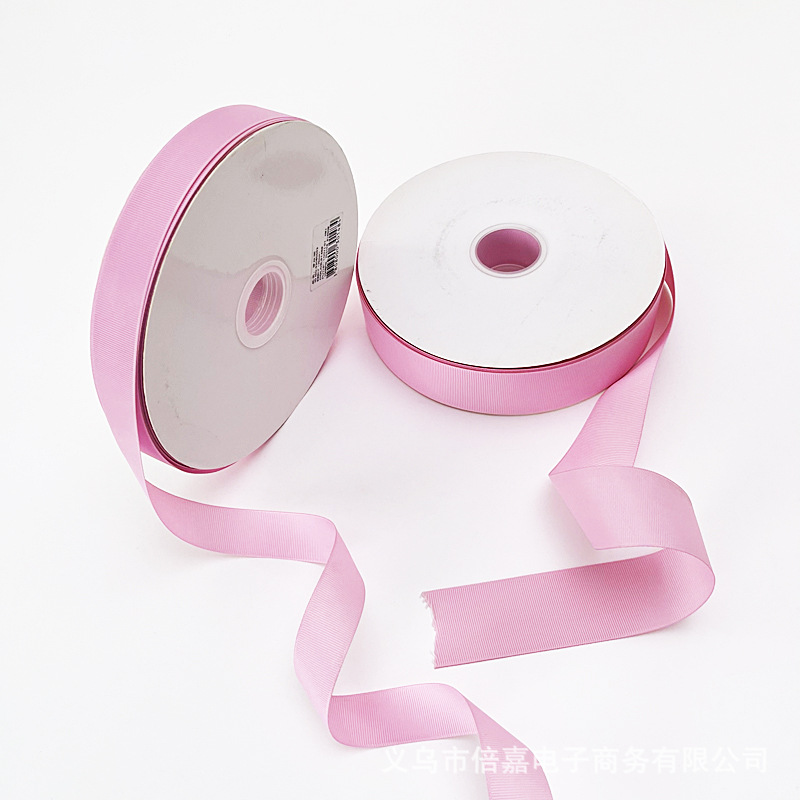 0.6-4CM 롤 핑크 리본 DIY 바 스레드 벨트 선물 동반 선물 활 리본 액세서리 의류