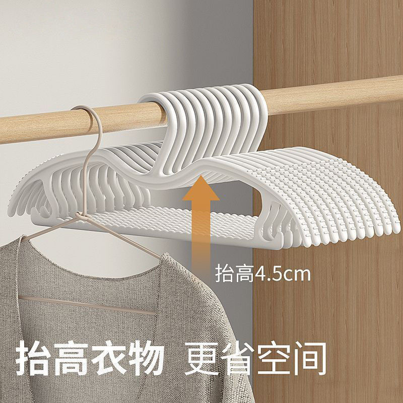 天鹅短颈衣架无痕防滑加厚加硬矮款衣挂家用矮脖子省空间厂家批发|undefined