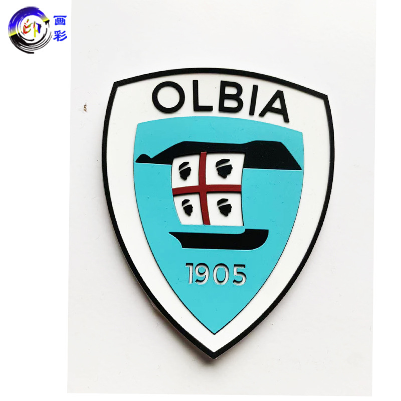 服装印花厂供应3D立体硅胶章 热转印软胶商标 PVC硅胶烫画胸标