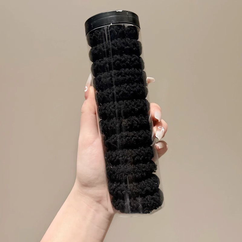 Corda de cabello gruesa de alta elasticidad para mujeres no lastiman el cabello anillo de cabello de alta cola de caballo banda de goma de cabello para adultos