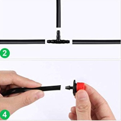 30 metros DIY ajustable atomización automática regador de flores goteo conjunto de riego balcón jardín riego boquilla de riego automático