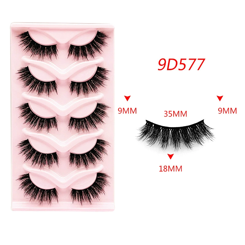False Eyelashes Cat-Eye 3D, European Style, Assorted Styles (Multiple Specifications)