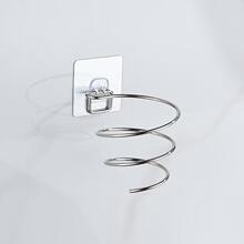 不锈钢加粗吹风机架免打孔挂壁式家用酒店浴室防水吹风筒收纳架子